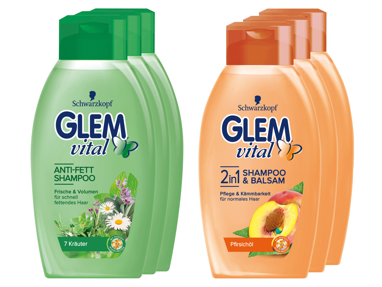GLEM VITAL Shampoo 3er