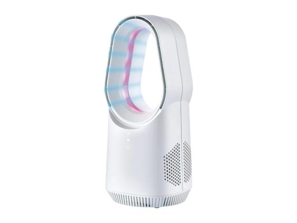 White Bladeless Mini Desk Fan