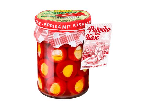 Piments cerises farcis au fromage Dona