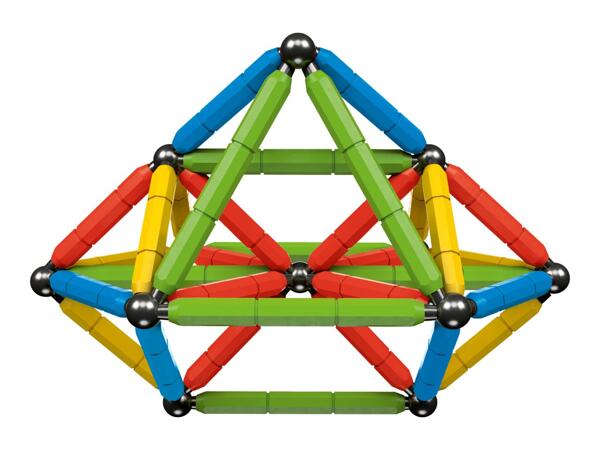 Lupilu Multicoloured Magnetic Building Set - 60 Pieces