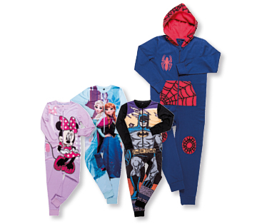 Combinaison pour enfants MINNIE MOUSE/FROZEN/BATMAN™/SPIDER-MAN