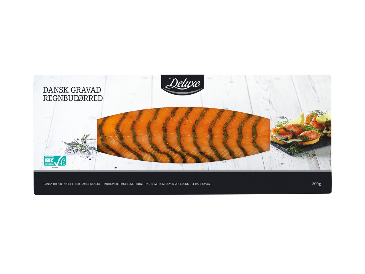 DELUXE Dansk røget eller gravad ørred