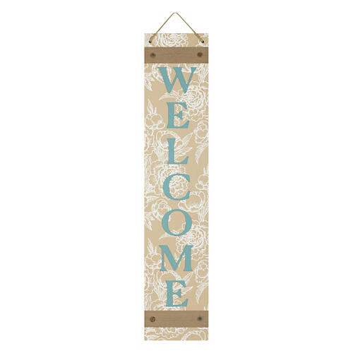 48" Tall Welcome/Spring Reversible Porch Sign