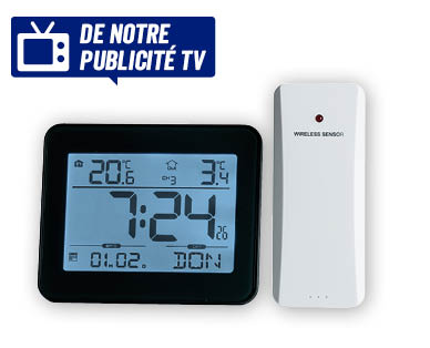 Radio-réveil avec indication de la température SEMPRE