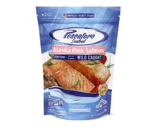Pescatore Seafood 
 Skin-On Pink Salmon