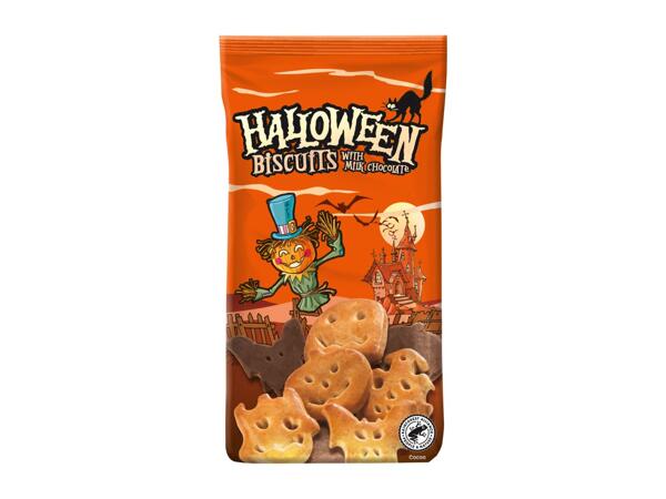 Halloween Biscuits with Milk Chocolate