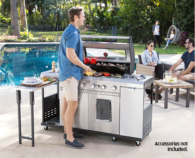 6 Burner Hooded BBQ