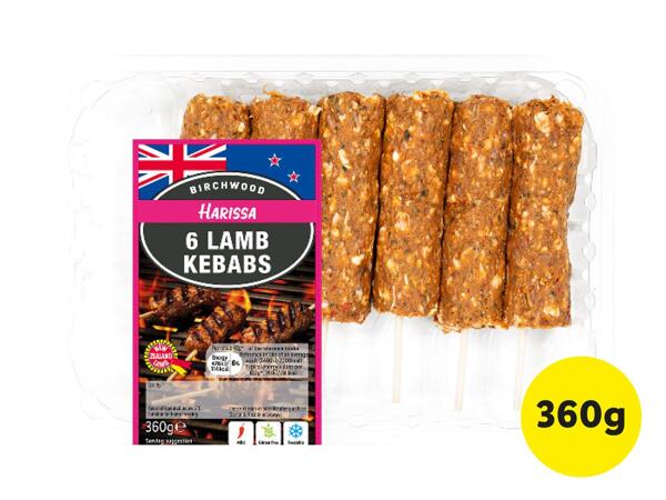 Birchwood 6 Harissa Lamb Kebabs