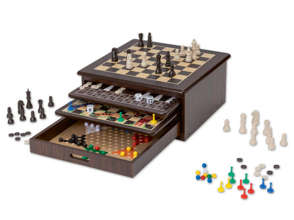 10-in-1 Holz-Spielesammlung