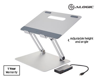 Alogic Laptop Stand and Hub Home Office Bundle