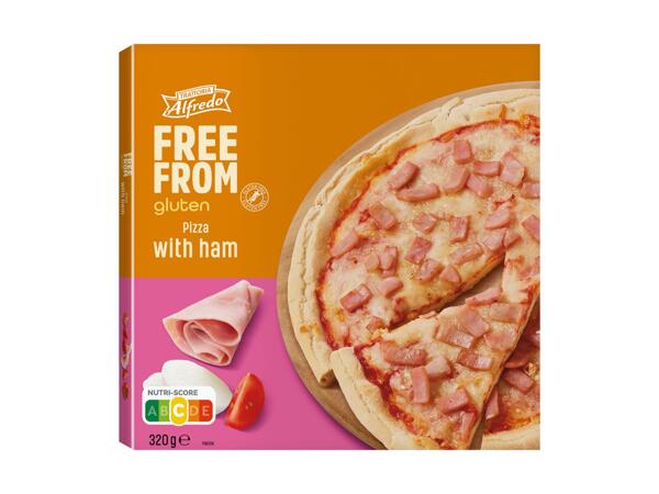 Glutenfreie Pizza Schinken