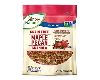 Simply Nature 
 Grain Free Granola Peanut Butter or Maple Pecan