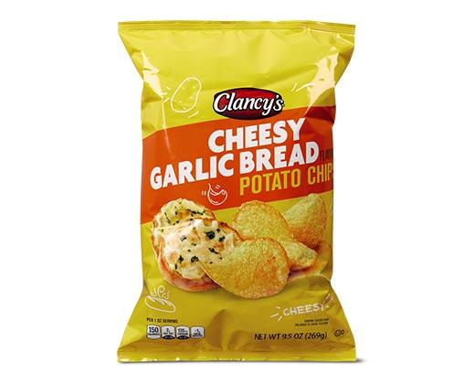 Clancy's 
 Cheesy Garlic Bread Potato Chips