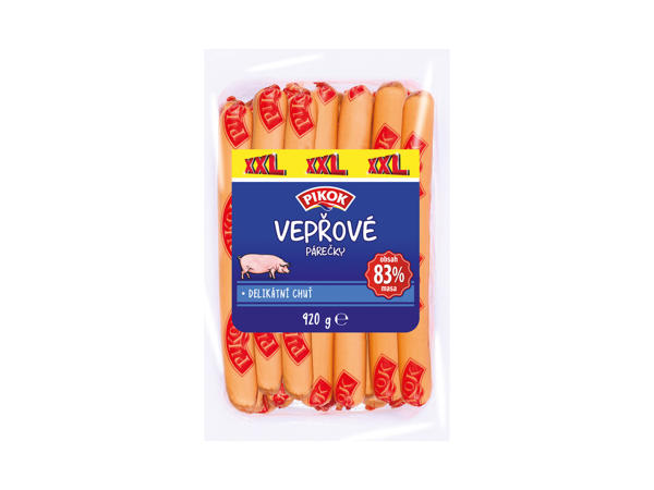 VEPŘOVÉ PÁREČKY