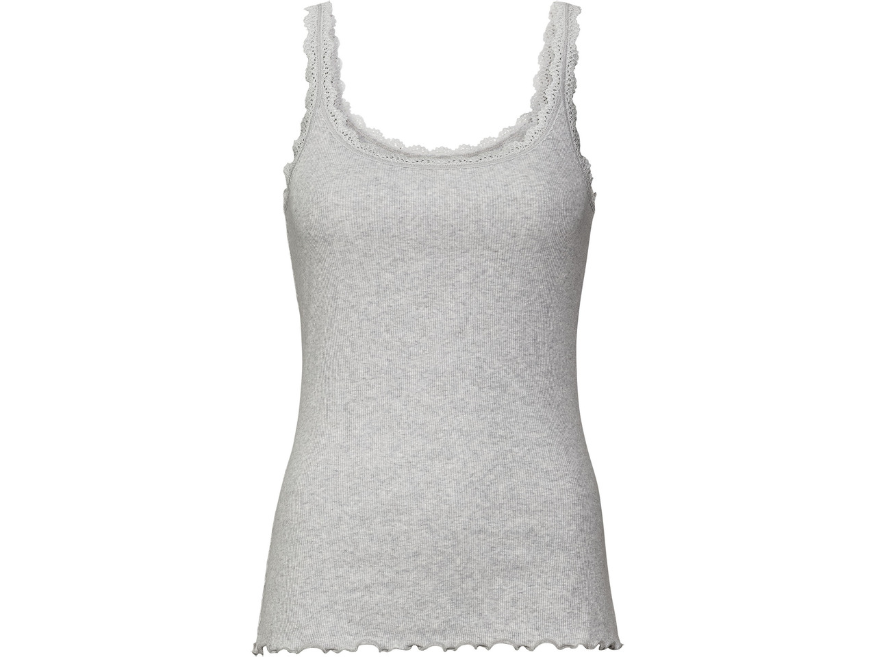 Ladies' Ribbed Vest Tops, 3 pieces