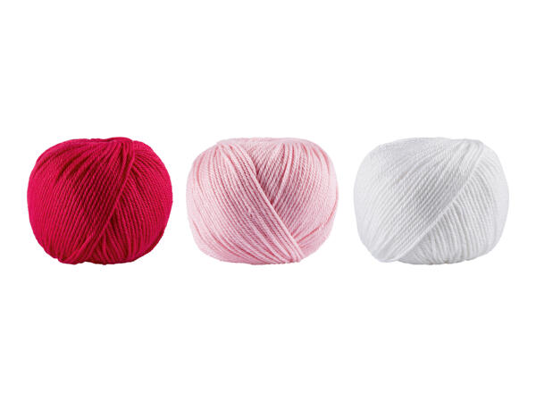 Crelando Crochet & Craft Yarn - 3 pack