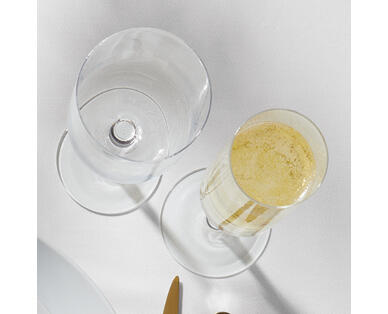 Champagne or Wine Glasses 6pk - Squared Edge