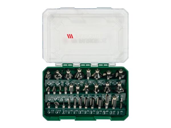 Router bit set, 30 pieces