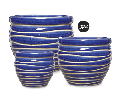 Ceramic Pot 3pk