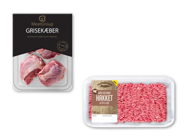 VILSTRUPGÅRD/GB MEAT Grisekæber eller hakket gris og kalv