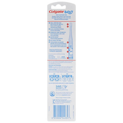 Kids Bluey Battery Operated Power Toothbrush