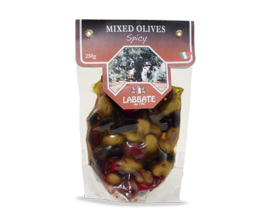 LABBATE SPICY MIXED OLIVES 250G