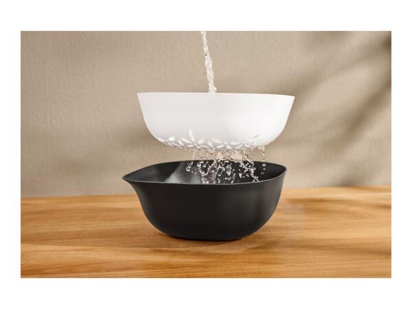 Silvercrest Black & White Colander Set - 2 Pieces
