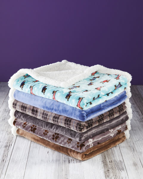 Check Sherpa Fleece Blanket