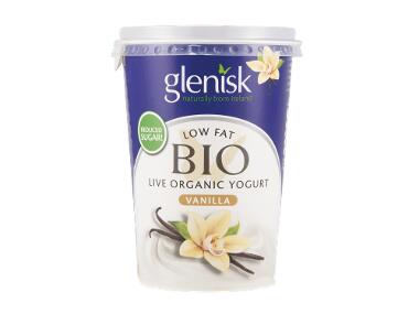 GLENISK Organic Low Fat Vanilla Yogurt