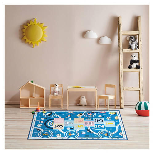 3' x 5' Washable Play Rug - Hopscotch