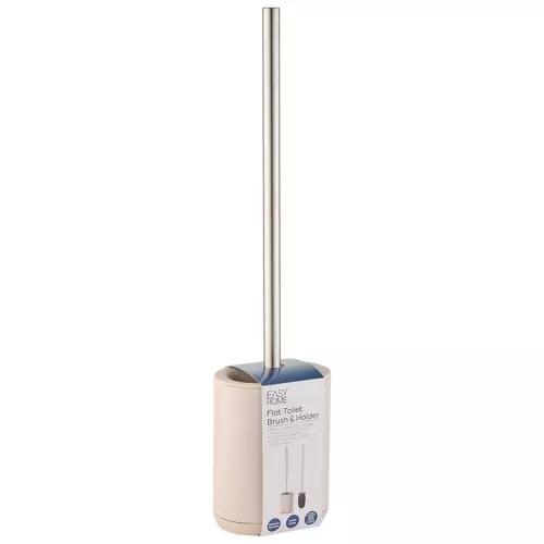 Flat Toilet Brush & Holder