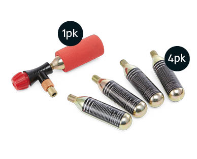 CO2 Inflator 1pk or Spare Cartridges 4pk