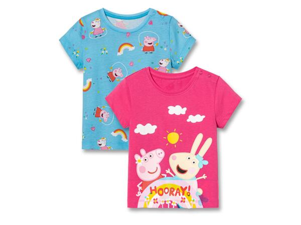 Girls' T-Shirts, 2 pieces "Peppa Pig"