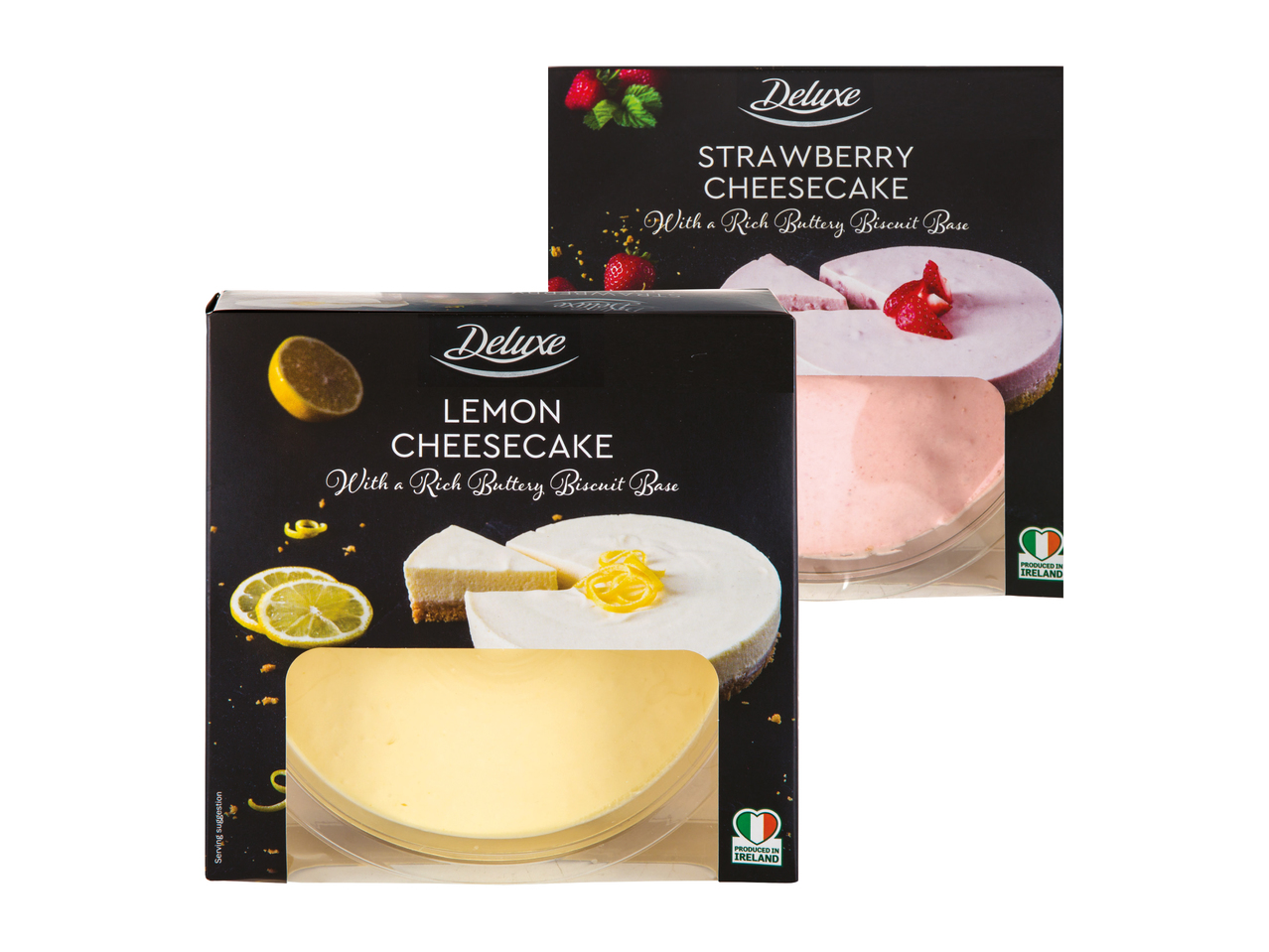 Lemon/Strawberry Cheesecakes
