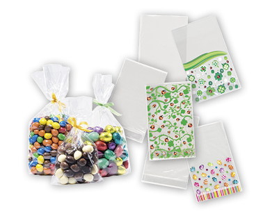 Lot de pochettes cadeaux en plastique