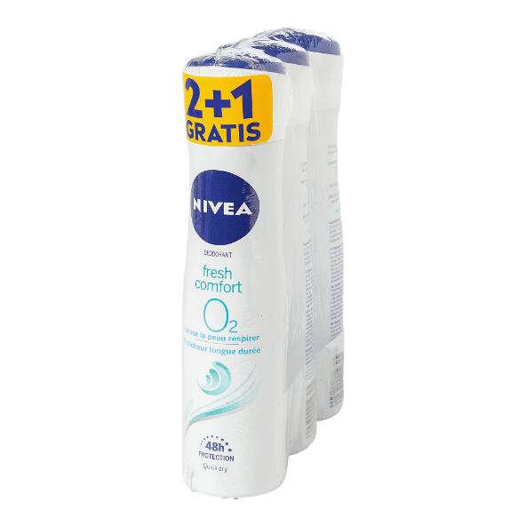 NIVEA(R) 				Déodorant pour femmes, 3 pcs