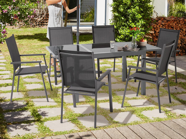 Ausziehbarer Aluminium-Gartentisch