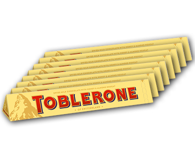 Chocolat au lait suisse TOBLERONE