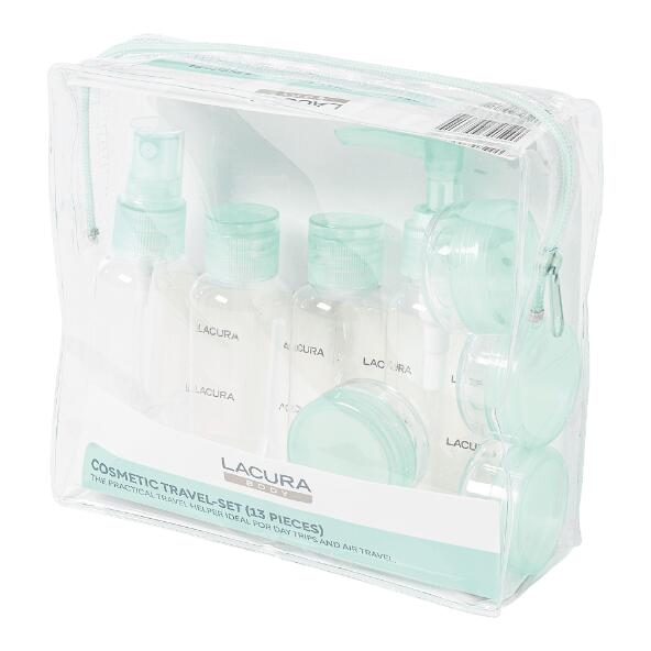LACURA(R) 				Kosmetik-Reiseset, 13-teilig