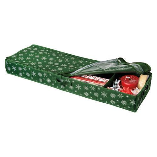 Holiday Gift Wrap Storage Box, Green