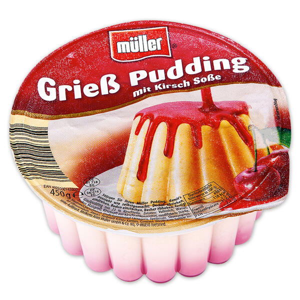 Pudding mit Soße