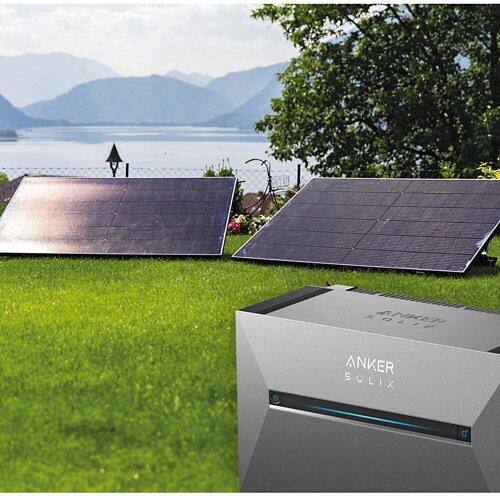 SONNENKRAFT Balkonkraftwerk Boden 900/800 mit  Anker Solix 3 Speicher