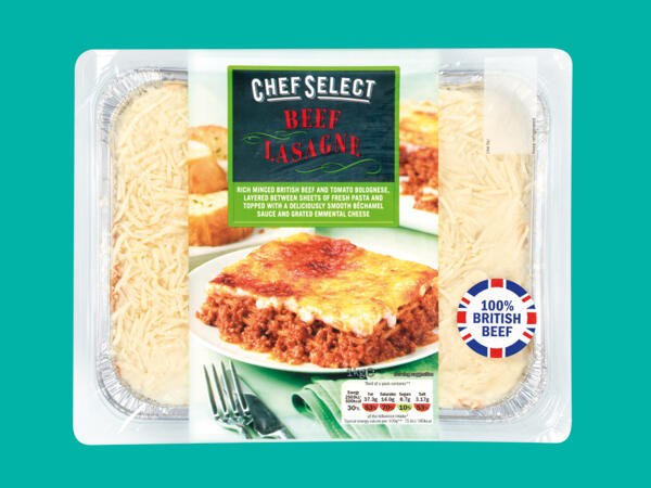 Chef Select Beef Lasagne
