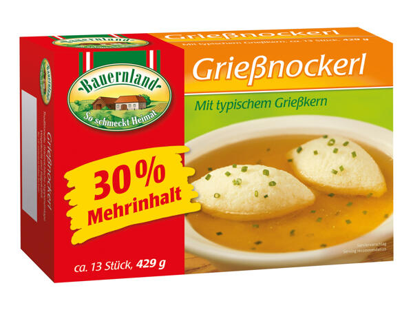 Bauernland Grießnockerl