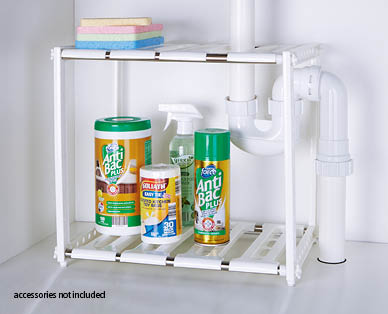 Expandable Under-Sink Shelf