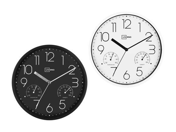 Wanduhr mit Thermo- und Hygrometer