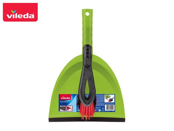 Vileda Dustpan & Brush - Green