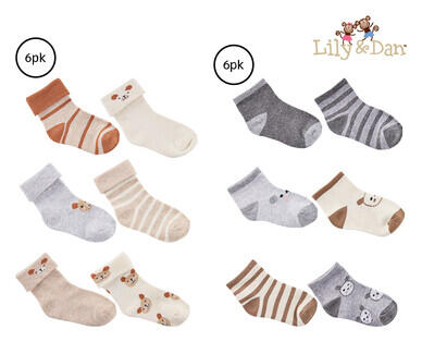 Infant Socks 6pk