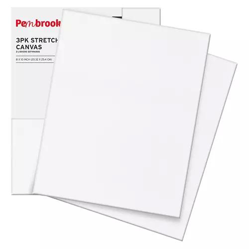 8" x 10" Stretched Canvas, 3 pack