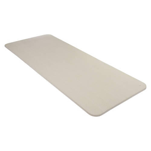 Roll-Up Fitness Mat with Carry Strap, Beige